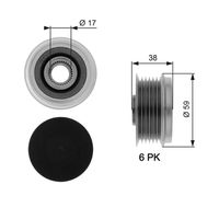 OAP7039 OVERRUNNING ALT.PULLEY