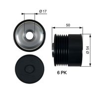 OAP7188 OVERRUNNING ALT.PULLEY