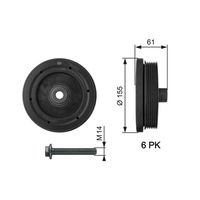 TVD1021A DA TORS VIBR. DAMPER