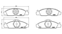 PASTIGLIE FRENO DAEWOO/SS