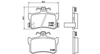 PASTIGLIE FRENO MG/ROVER