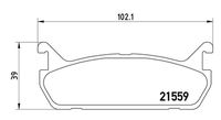 PASTIGLIE FRENO DAIHATSU/