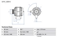 0986040360 Alternatore val.reso € 40