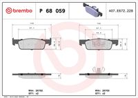 KIT PASTIGLIE FRENO ANT BREMBO P68059