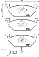 KIT PASTIGLIE FRENO ANT BREMBO P85072