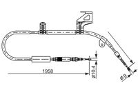 1987477604 Cavo comando freno