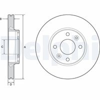 DISCO FRENO ANT DELPHI BG4459C