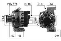 ALTERNATORE FIAT 500-PANDA-G.PUNTO 1,3 D Mjt