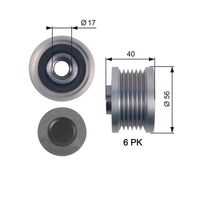 OAP7129 OVERRUNNING ALT.PULLEY