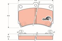 Pastiglia freno  MAZDA 121 II (DB) ATTIVO