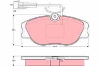 Pastiglia freno  ALFAROMEO 155-GTV-FiatCroma-Kappa-Thema SUPERA GDB1117