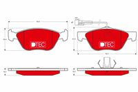 Pastiglia freno  DTEC  ALFA ROMEO GTV , 145 , 146 , 156  ATTIVO