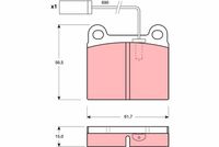 Pastiglia freno  ALFAROMEO 75 (162B) ATTIVO