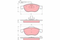 Pastiglia freno  ALFAROMEO Alfa156-164-166-LanciaKappa ATTIVO