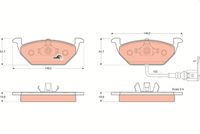 KIT PASTIGLIE FRENO ANT. TRW - AUDI, SEAT, SKODA, VW