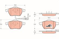 Pastiglia freno  VOLKSWAGEN GOLF IV Estate (1J5) ATTIVO