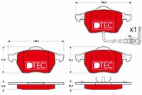 Pastiglia freno  DTEC  AUDI A3 1996 - 2003, TT 1998 - 2006 ATTIVO