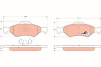 Pastiglia freno  FORD FIESTA IV /KA (96-02) ATTIVO