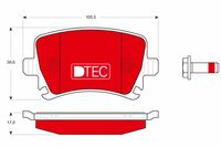 Pastiglia freno  DTEC  AUDI A3 2003 - 2013, A4 2000 - 2009, A6 , TT 2006 >> ATTIVO