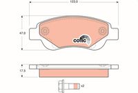 KIT PASTIGLIE FRENO ANT. TRW - CITROEN, PEUGEOT, TOYOTA