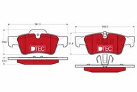 Pastiglia freno  DTEC MERCEDES G63 AMG ATTIVO