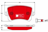 Pastiglia freno  DTEC  AUDI A6 2004 - 2011, Q3 2011 >> ATTIVO