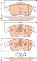 KIT PASTIGLIE FRENO ANT. TRW - DACIA, NISSAN, RENAULT