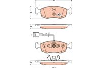 Pastiglia freno  FIAT 500 - 500C ATTIVO