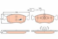 KIT PASTIGLIE FRENO ANT. TRW - FIAT 500/500C/GRANDE PUNTO/PUNTO