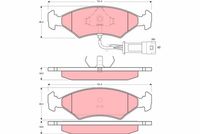 Pastiglia freno  FORD FIESTA Box (FVD) ATTIVO