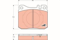 Pastiglia freno  MERCEDES S-CLASS (W126) ATTIVO