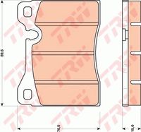 Pastiglia freno  ALFAROMEO 75 (162B) ATTIVO