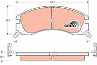 Pastiglia freno  MITSUBISHI L 400 Box (PAOV) ATTIVO