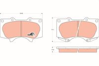 Pastiglia freno  TOYOTA LAND CRUISER (J12) ATTIVO