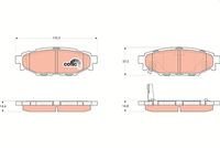 Pastiglia freno  SUBARU LEGACY IV Estate (B13_) ATTIVO