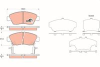 Pastiglia freno  HONDA CIVIC VI Coupe (EM) SUPERA GDB1183