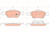 KIT PASTIGLIE FRENO ANT. TRW - DAIHATSU, TOYOTA