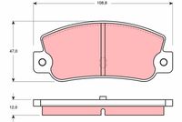 Pastiglia freno  FIAT CROMA/DELTA I /THEMA (831AB0) ATTIVO