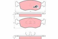 Pastiglia freno  FORD SIERRA (GBG, GB4) ATTIVO