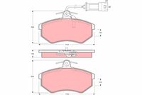 Pastiglia freno  AUDI 80 (89, 89Q, 8A, B3) ATTIVO