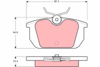 Pastiglia freno  FIAT MAREA/TEMPRA/ALFA 155 ATTIVO