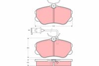 Pastiglia freno  ALFAROMEO 164 (164) ATTIVO