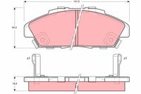 Pastiglia freno  HONDA ACCORD IV Estate (CB8) ATTIVO