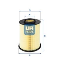 FILTRO ARIA UFI 2767500