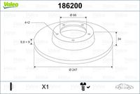 Dischi Freno DF CIT Saxo 99-,C15,PEU106 I,206(Ant/P)