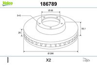 Dischi Freno DF Volvo S60, V70, S80, XC70 (x2)