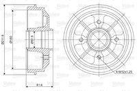 Tamburo Freno Brake Drum PEUGEOT 306