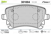 Pastiglie gamma First brake pads AUDI A4