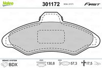 Pastiglie gamma First brake pads FORD Escort