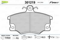 Pastiglie gamma First brake pads FIAT Senceinto